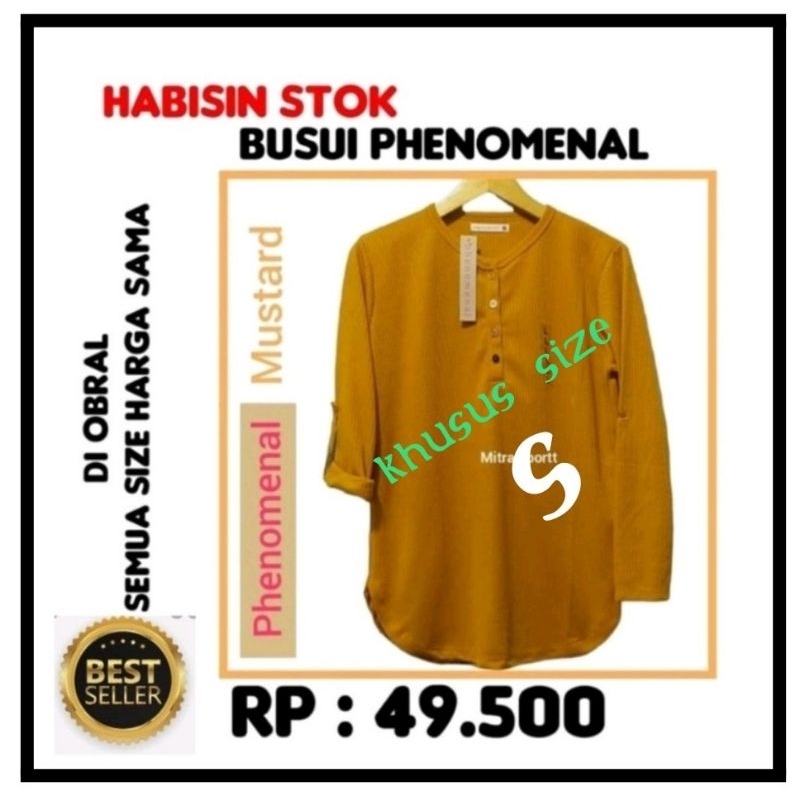 mitra sportt ( akun asli ) ..kaos phenomenal busui dewasa lengan panjang / lengan ada kancing