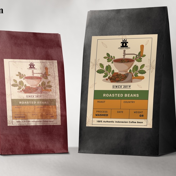 

Biji kopi 100% Robusta Asli Lampung