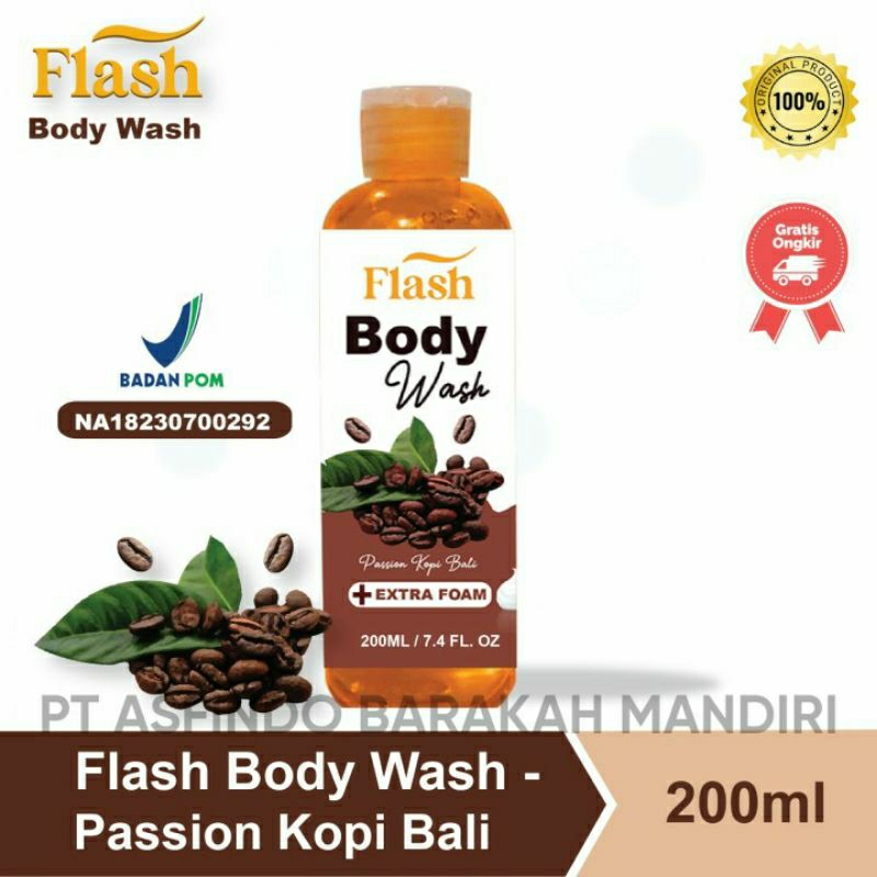 Sabun Mandi Flash Body Wash Brand Sonik Scents 200 ml Aman BPOM