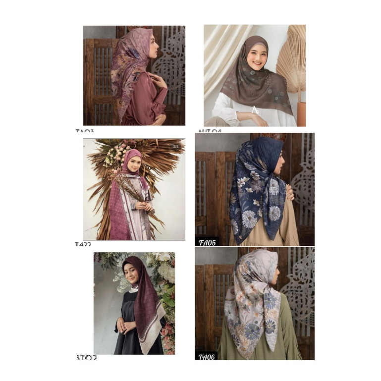 Jilbab SegiEmpat Motif voal terbaru 2022 Kerudung bella motif lasercut | Hijab motif Voal