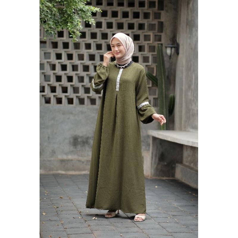 EKHSA GAMIS ABAYA TURKEY Crinkle airflow