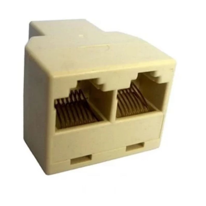 (COD) KONEKTOR BAREL RJ45 DOUBLE / CABANG ( BARREL UTP DOUBLE )