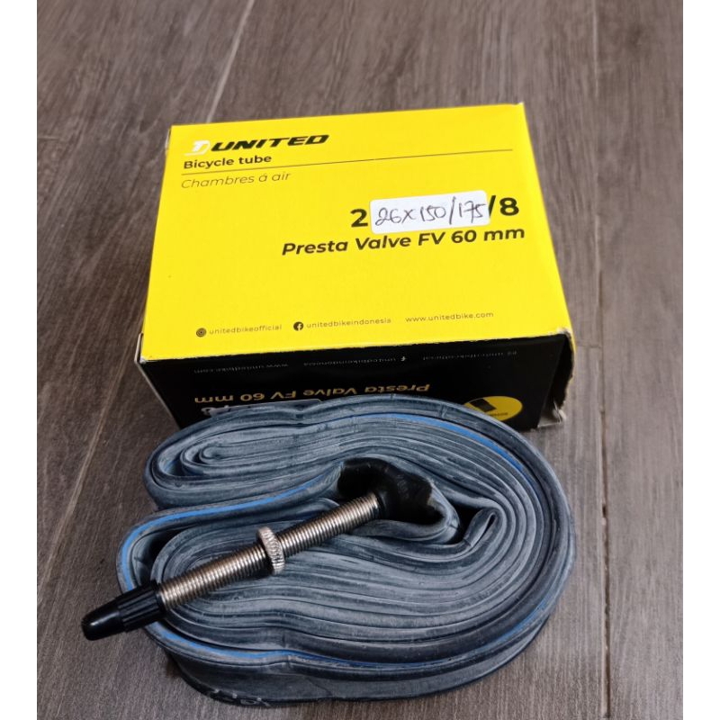 Ban Dalam United 26 x 1.50-1.75 FV60mm