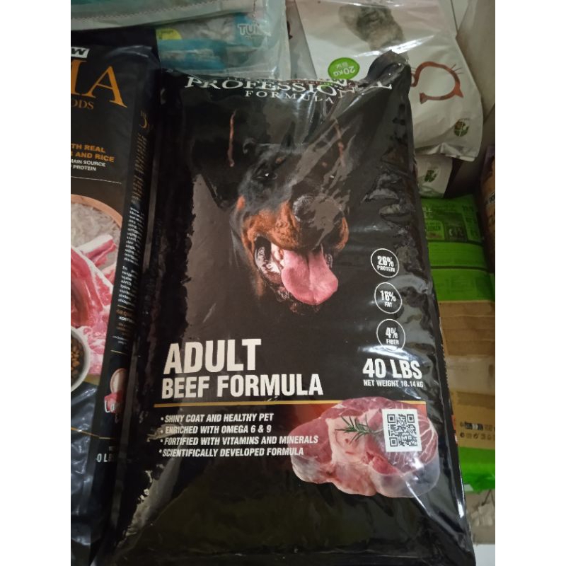 Dog Food Profesional Adult Beef 18kg / Makanan Anjing Gojek Grab