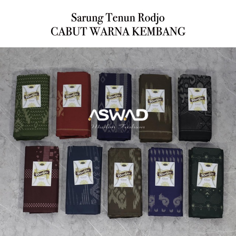 SARUNG TENUN RODJO CABUT WARNA KEMBANG GROSIR TERMURAH ORIGINAL (KWALITAS PREMIUM)