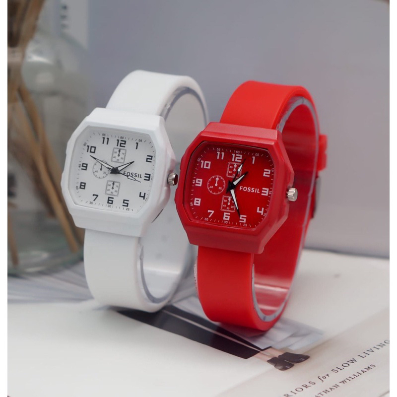 Jam Tangan Fashion Rubber RM070 (free gift)