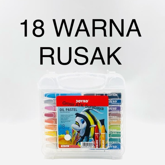 

[ RUSAK ] CRAYON RUSAK JOYKO GREBEEL / Krayon Oil Pastel Joyko Greebel RUSAK 12 18 24 36 48 55 72 Warna