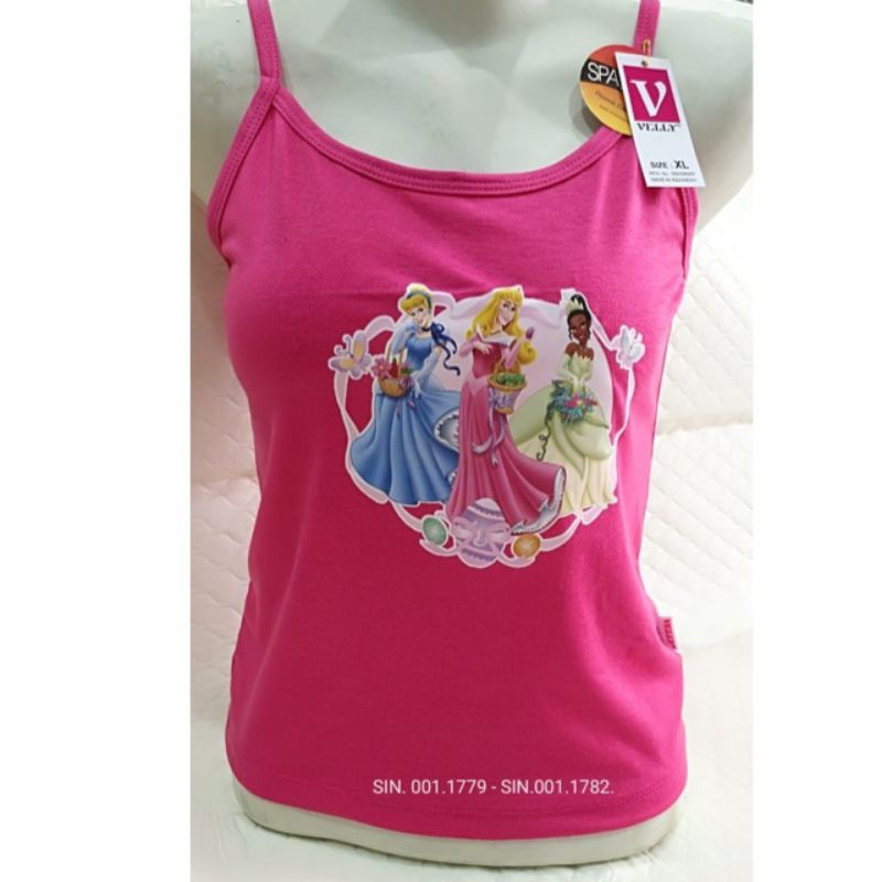 Singlet anak perempuan umur 4 - 15 tahun isi 3pcs | Kaos dalem anak cewek streat | Tang top anak cewek