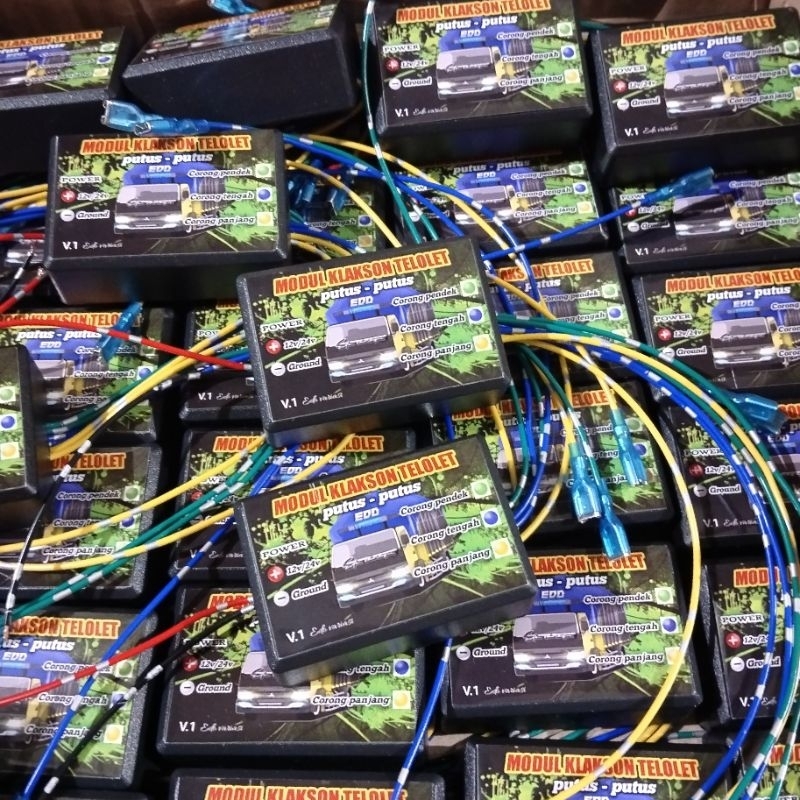 Murah  Relay Modul Klakson Telolet Putus Putus 3 Corong Ala Marco Italy 12/24V