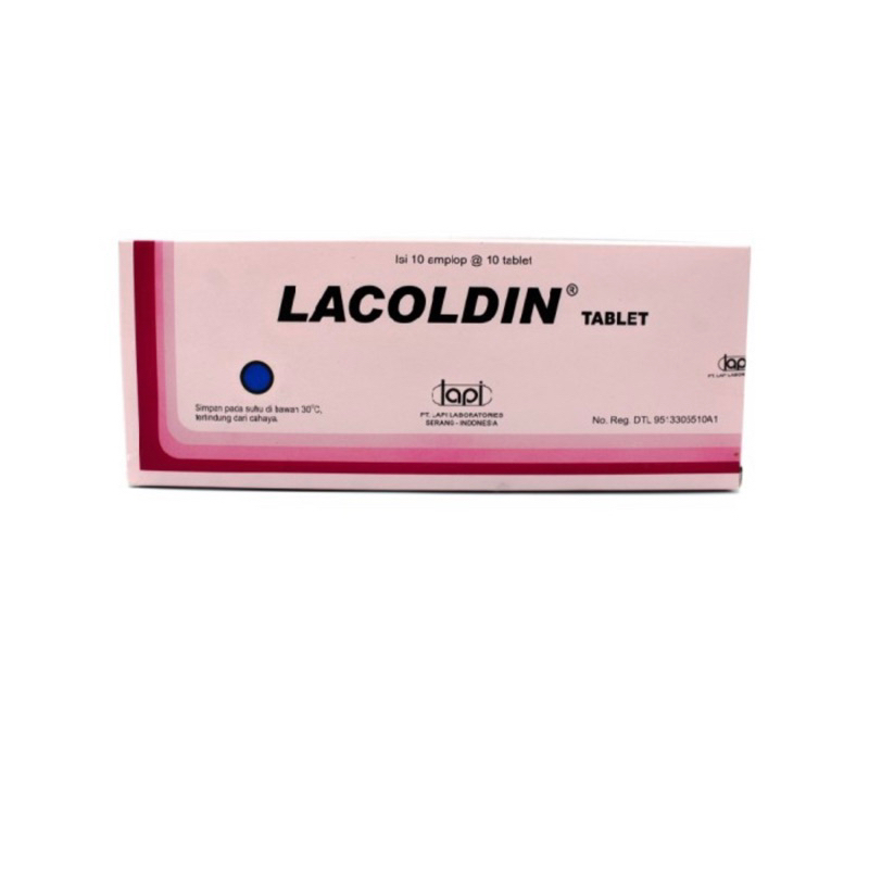 Lacoldin strip 10 tablet ( obat batuk pilek panas )