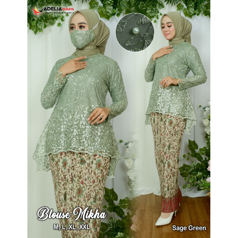 SET KEBAYA AZKIA - KEBAYA WISUDA MODERN / OUTFIT KEBAYA KONDANGAN / MODEL KEBAYA PESTA TERLARIS DAN KEKINIAN CANTIK