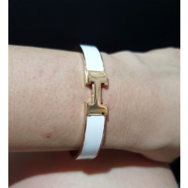 Gelang titanium asli Rosegold Premium Quality Bahan Bagus kilau Anti karat anti alergi Bracelet Stainless steel ori Gelang Titanium Branded band Gelang Viral Titanium Premium Quality Gt49