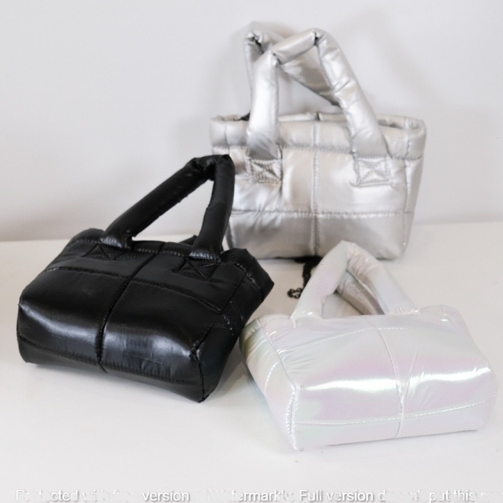 PUFFY KAREN HOLOGRAM | TAS SELEMPANG WANITA Hand bag wanita handbag TAS GELEMBUNG TAS PUFFER