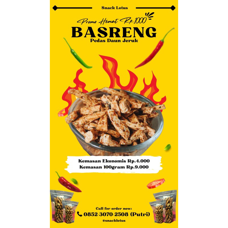 

basreng pedas Dan asin 250gr