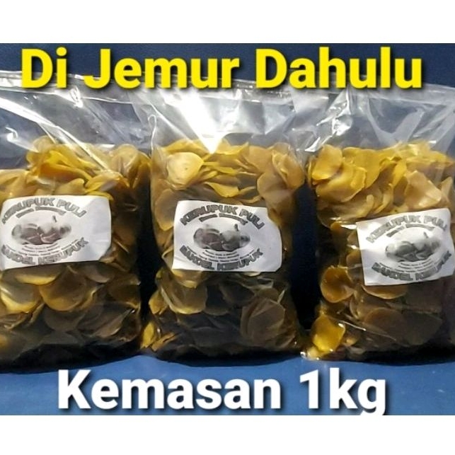 

2Xbtygneal Sakha Snack ) Kemasan 1Kg Kerupuk Puli Rasa Bawang Mentah