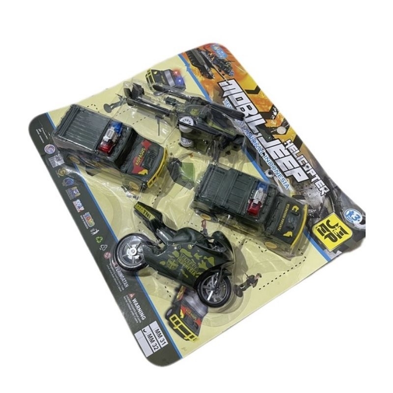 Mainan Mobil Polisi Set / Mainan Mobil Mobilan/ Mobil Polisi
