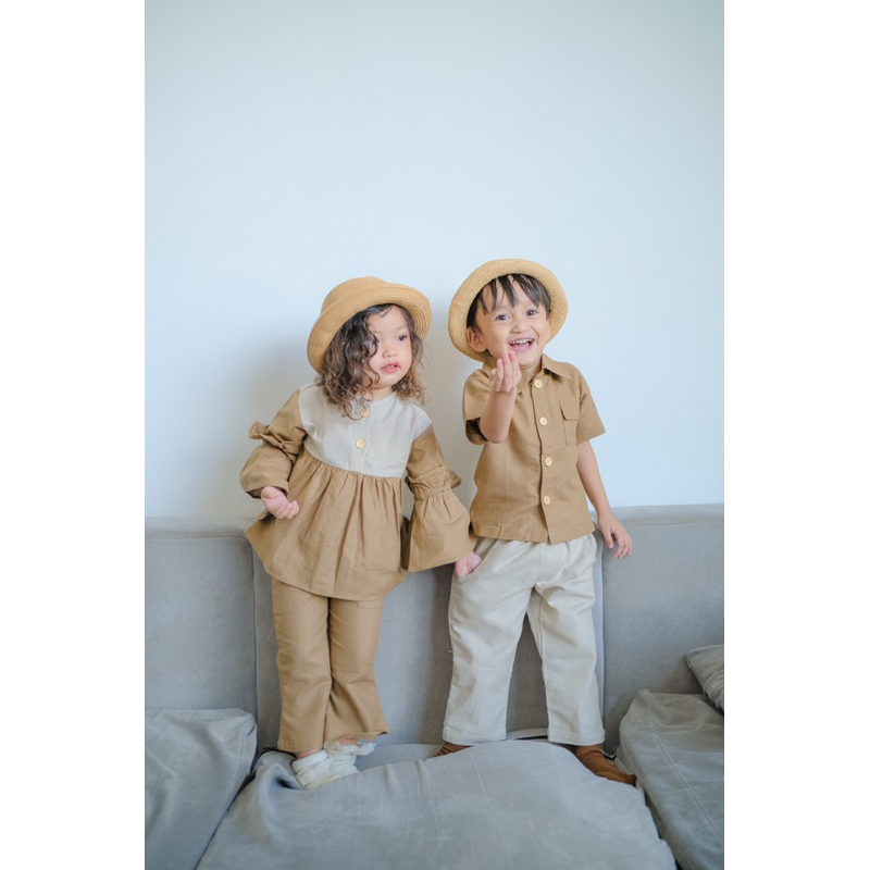 RACHIDKIDS / SETELAN ANAK LUCU / SIBLING SERIES / GYAAN DAN LINEA SET