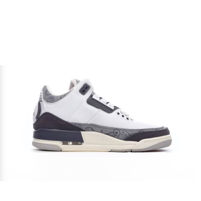 Air Jordan 3 Retro Kaws Fresh Water White Light Grey' SKU 854262 001"  Unisex     (ATHY)