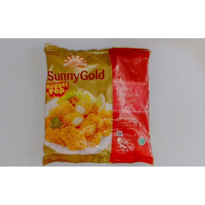 

sunny Gold nugget pop cripsy chicken naget ayam 440gr