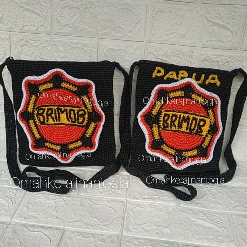 tas rajut papua, tas brimob , brimob