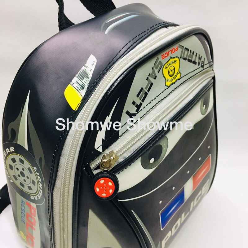 Shomwe tas ransel anak sekolah PAUD PRMEMIUM GAMBAR BUSA KAKU - KARAKTER CARS MCQUEEN POLICE SHERIFF