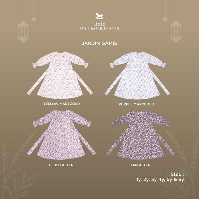 Little Palmerhaus - Jardin Gamis Raya Series / Gamis Anak 1-6thn