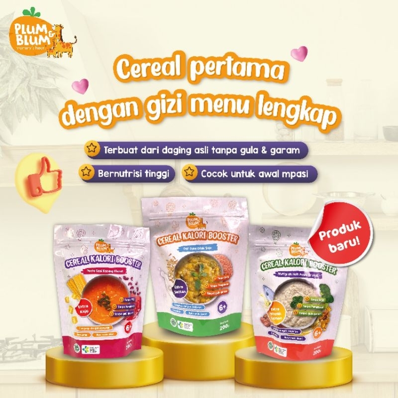 Plum &amp; Blum MPASI Baby Cereal Kalori Booster 200 gram / Sereal Bayi BB Booster Plum and Blum Plumandblum