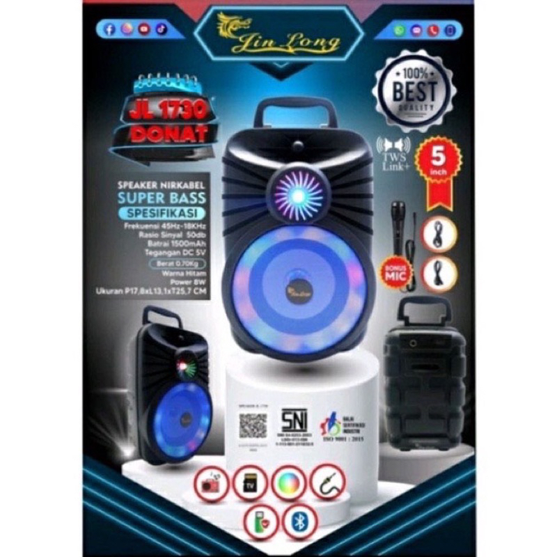 Jinlong Speaker Blutetooth+Mic JL1730