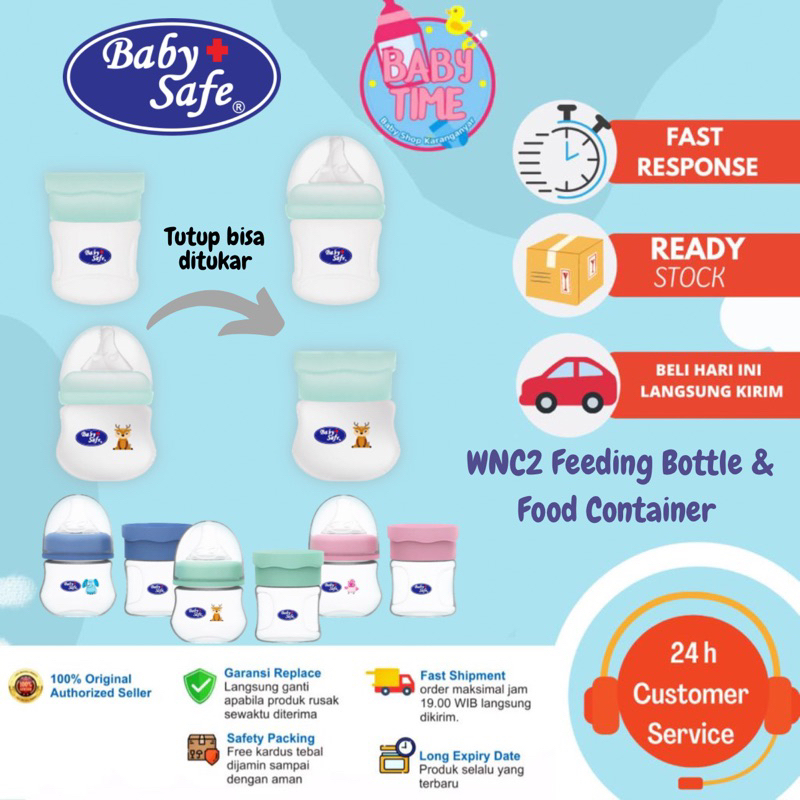 Botol Susu Bayi Baby Safe WNC2 Feeding Bottle &amp; Food Container