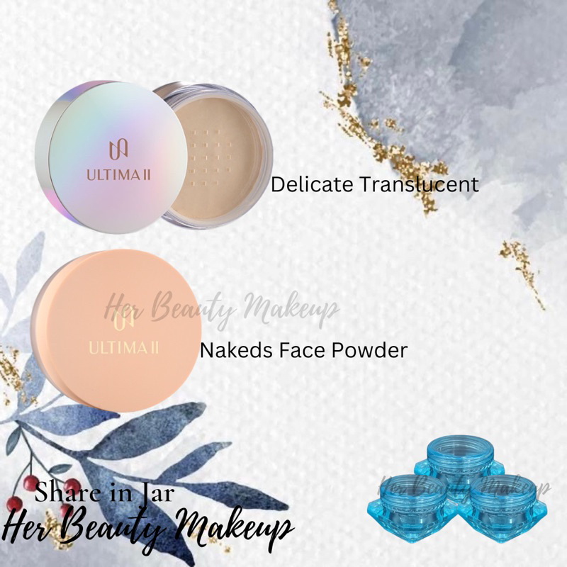 Share in Jar Ultima II Delicate Translucent The Naked Face Powder