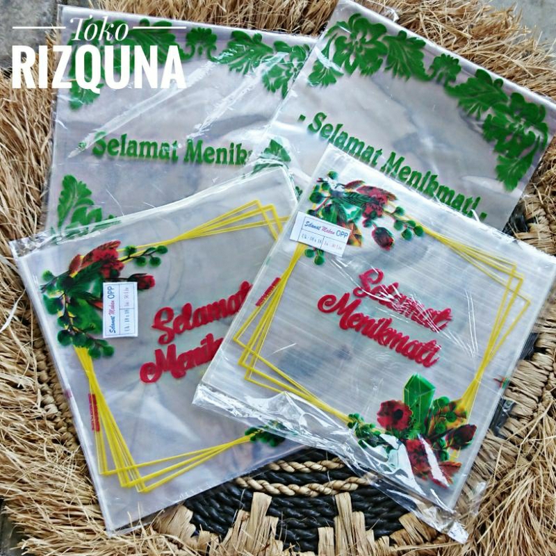Plastik Nasi Snack plastik hajatan Selamat Menikmati Uk 18x18