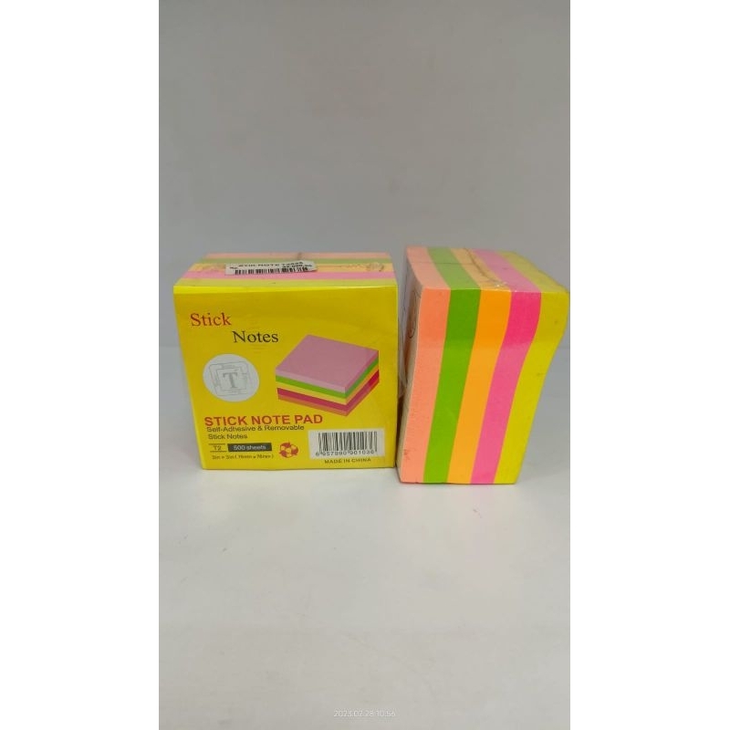 

STICK NOTE PAD MIX 5 WARNA TOZHCA TZ-545 ISI 500 LEMBAR