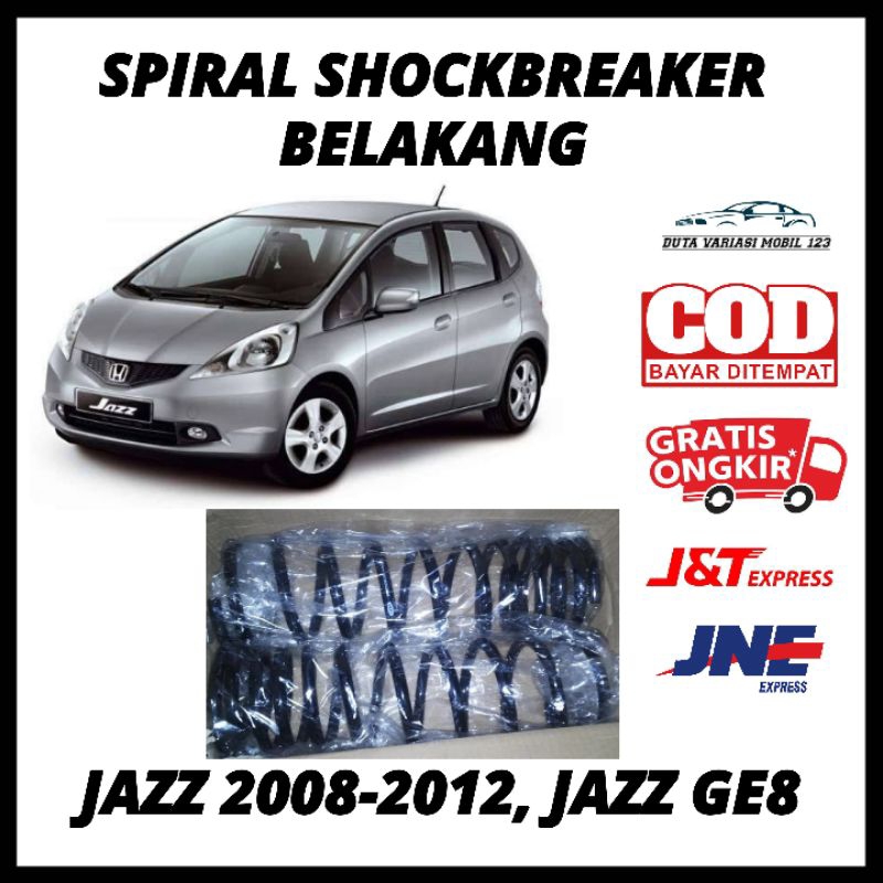 Spiral Per Shockbreaker Shock Breaker Belakang Jazz 2008 2009 2010 2011 2012, Jazz GE8