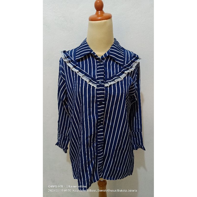 BLOUSE KEMEJA WANITA / BLOUSE SALUR / KEMEJA SALUR / KEMEJA SALUR WANITA