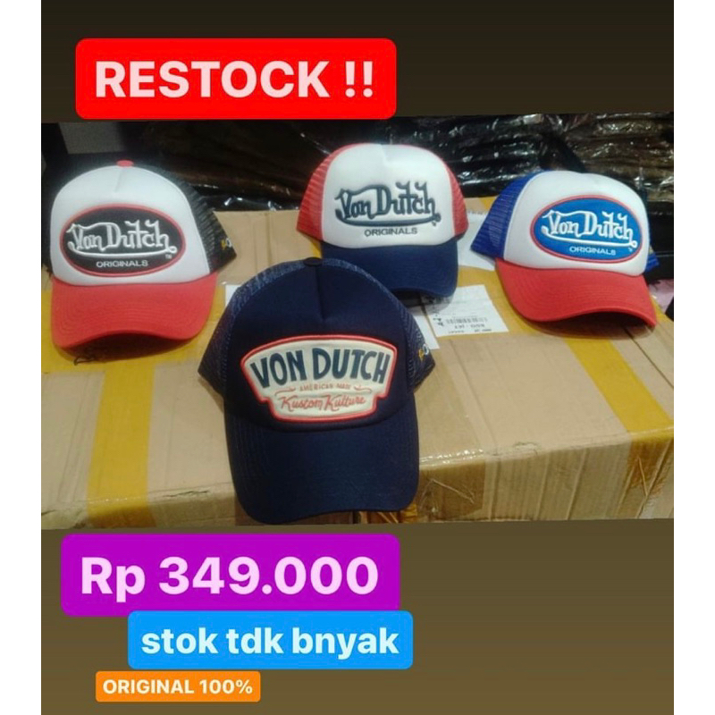 Topi Vondutch trucker original