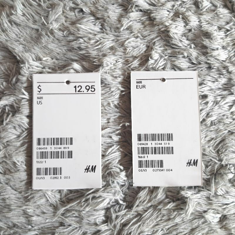 

Hang tag HM ex Garment Tebal (4pcs)