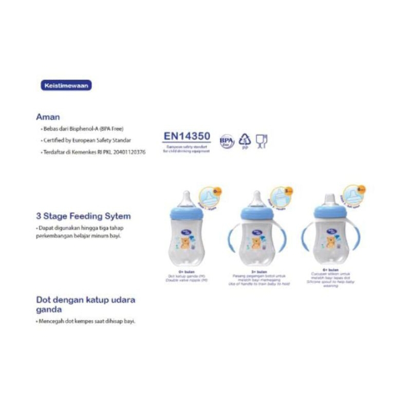 BOTOL 3 STAGES FEEDING SYSTEM BABY SAFE