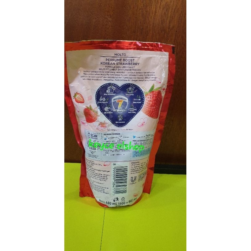 Molto Perfume Boost Korean strawberry 600+80ML