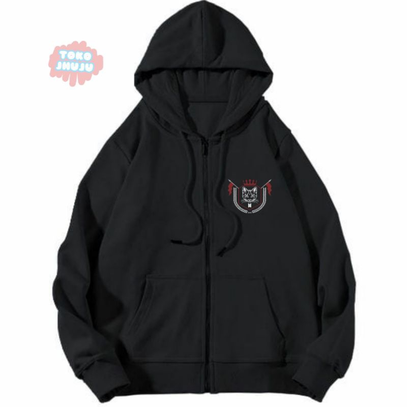 Hoodie ZIPPER Suga Run Bts 2023 Logo Kecil