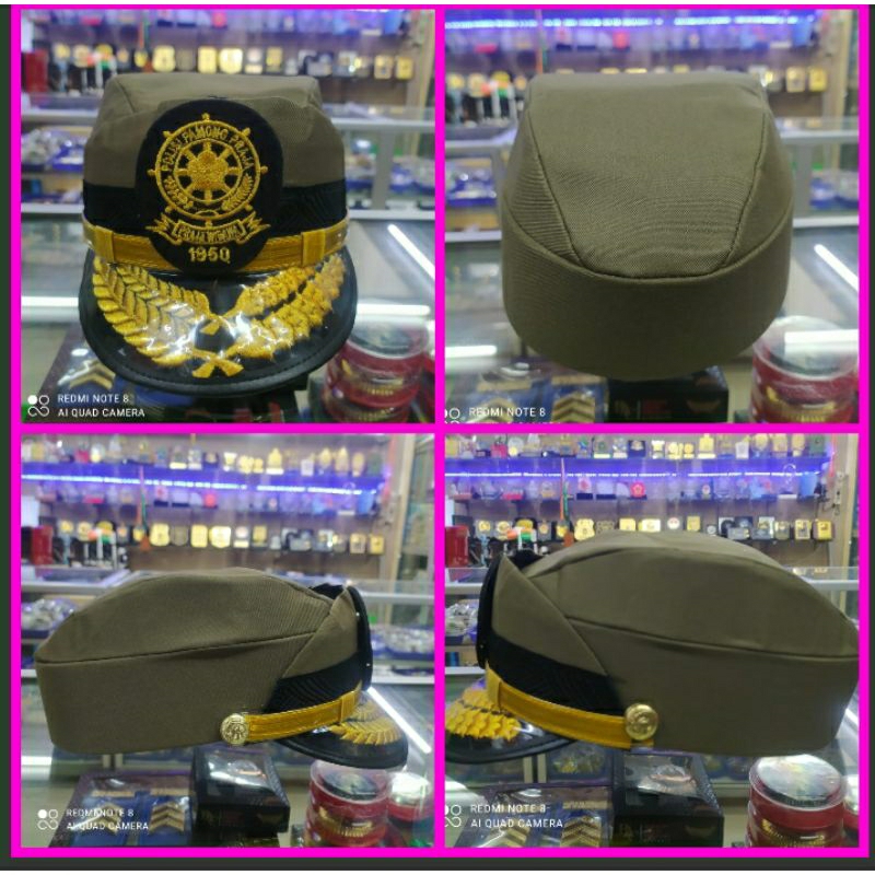TOPI PET PDU POL PP GOLONGAN 4C 4D 4E/TOPI PDU POL PP PUTRI GOLONGAN 4/ TOPI PET POL PP/ POL PP