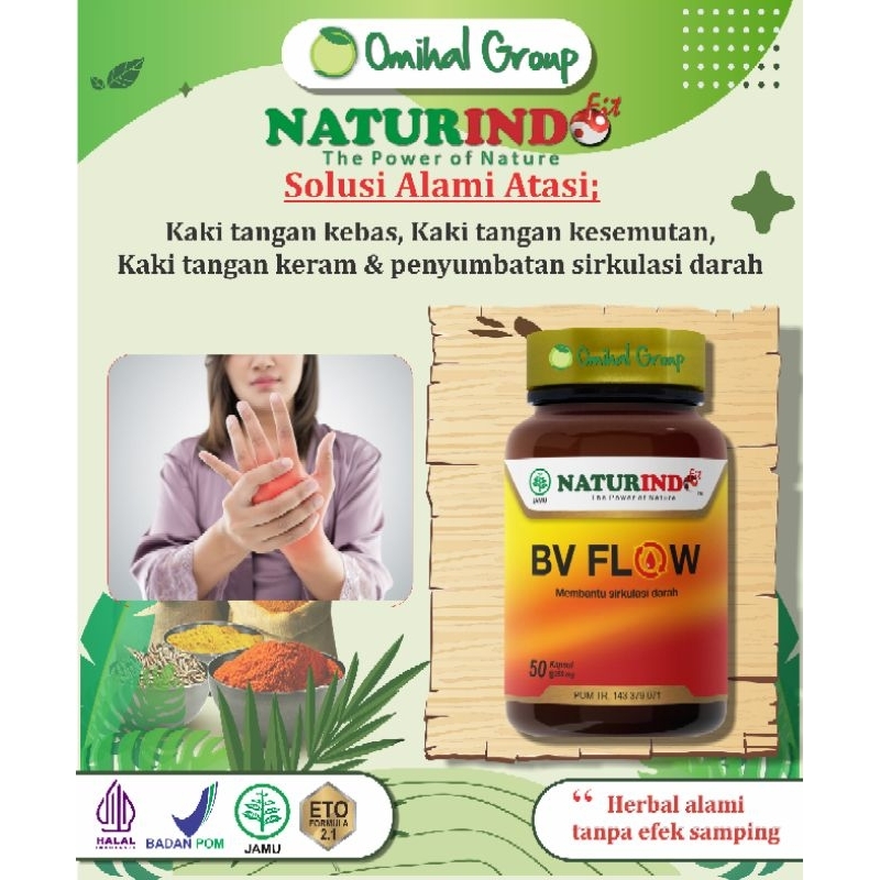 Obat Kebas Keram Kesemutan Penyumbatan Darah. memperlancar Sirkulasi Darah Herbal Alami BV FLOW