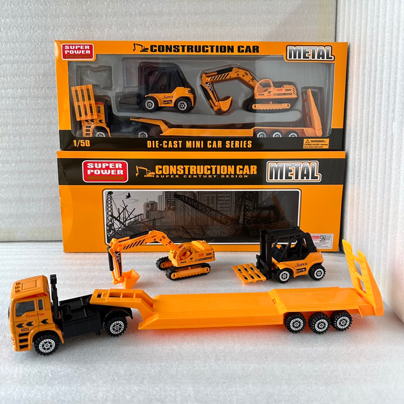 DIE CAST MINI CAR SERIES CONTRUCTION / EXCAVATOR / BULDOZER BAHAN METAL