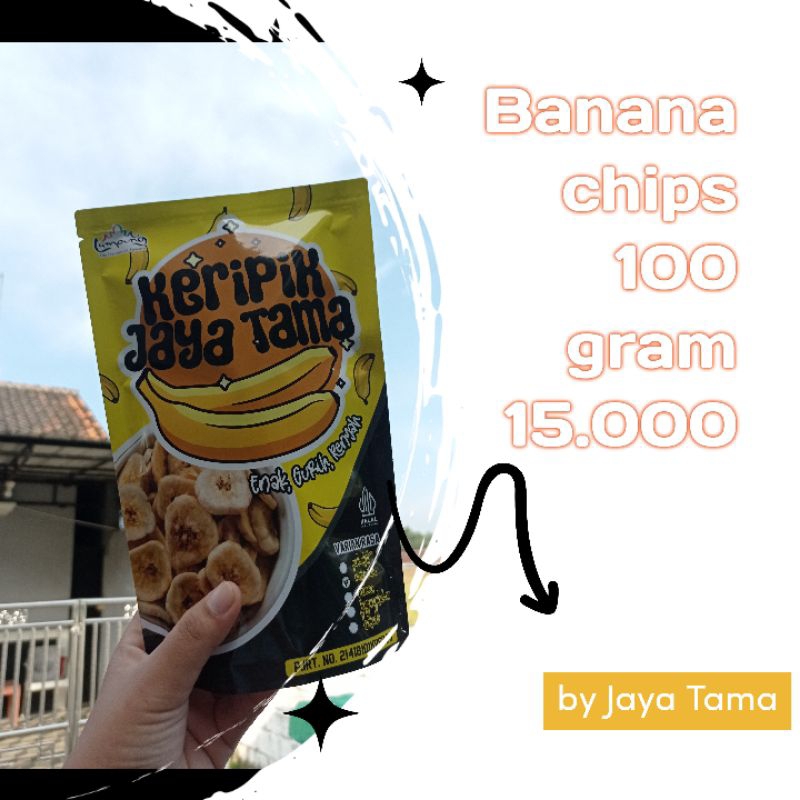 

Keripik pisang kepok 100 gram