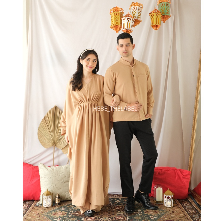 Rania Kaftan Available Couple &amp; Family Set Lebaran Ramadan Idul Fitri (HANYA DRESS)