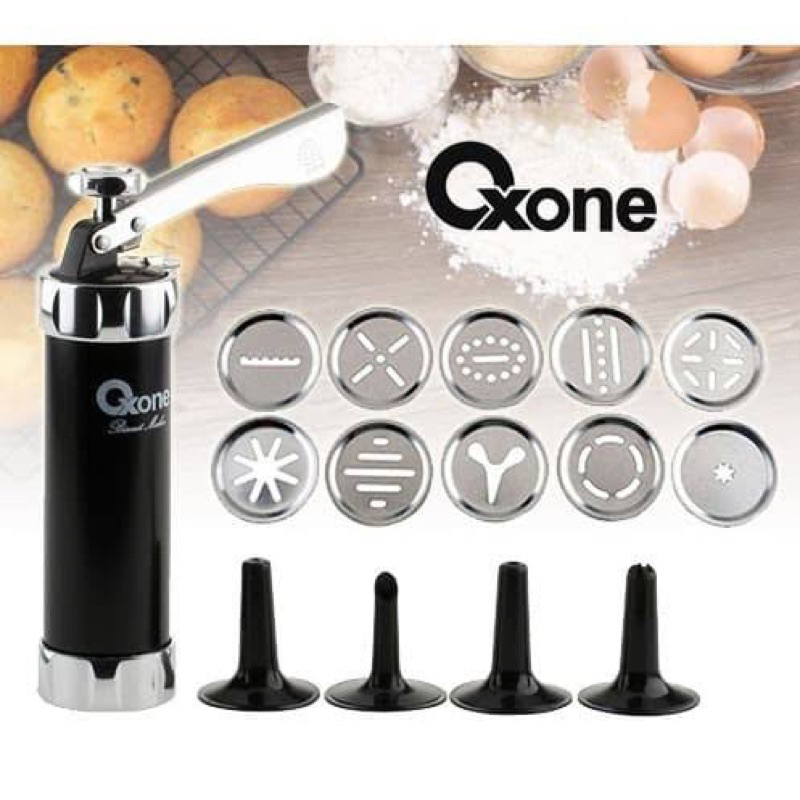 Oxone OX-322 Biscuit Maker Stainless Cetakan Kue Kering Semprit pastry