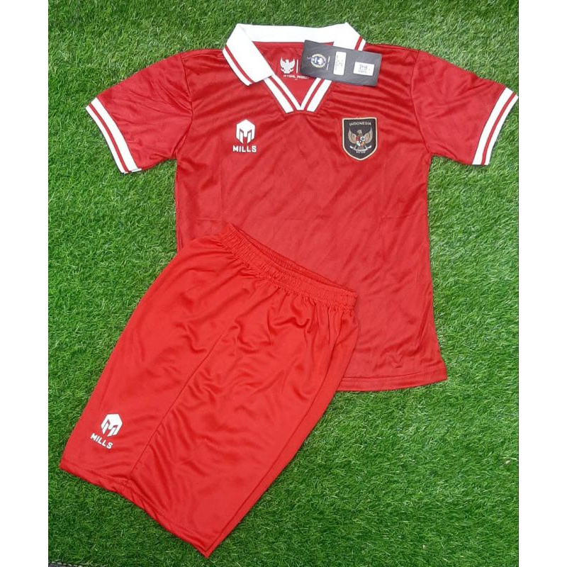 JERSEY KIDS BAJU BOLA ANAK TIMNAS INDONESIA HOME KIDS 2022 GRADE ORI