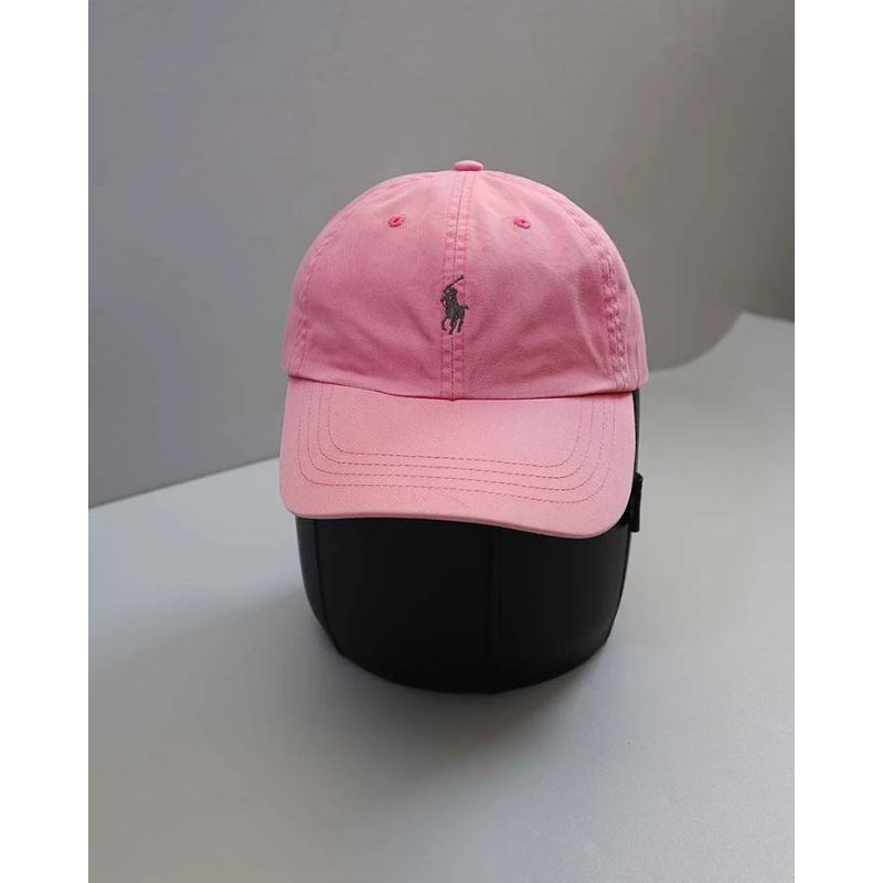 TOPI POLO BRANDED ORIGINAL STELAN KULIT BASEBALL PINK FUCHSIA