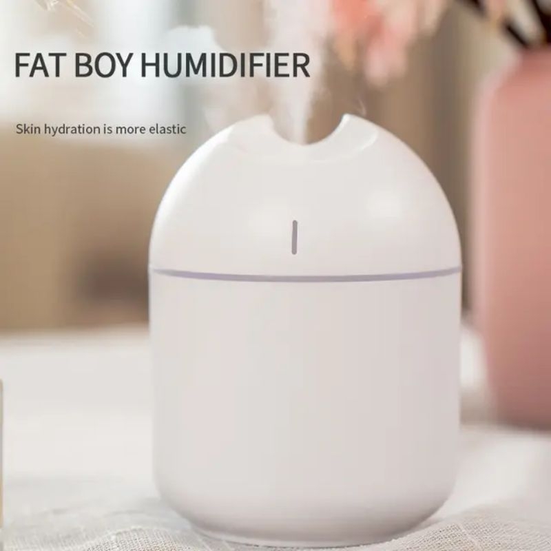 Mini Air Humidifier Diffuser Aromatherapy Portable LED RGB 250ml Pengharum Ruangan Pelembab Udara Purifier Oil Burner Essential Oil Penjernih Udara Aroma Terapi Minyak Esensial