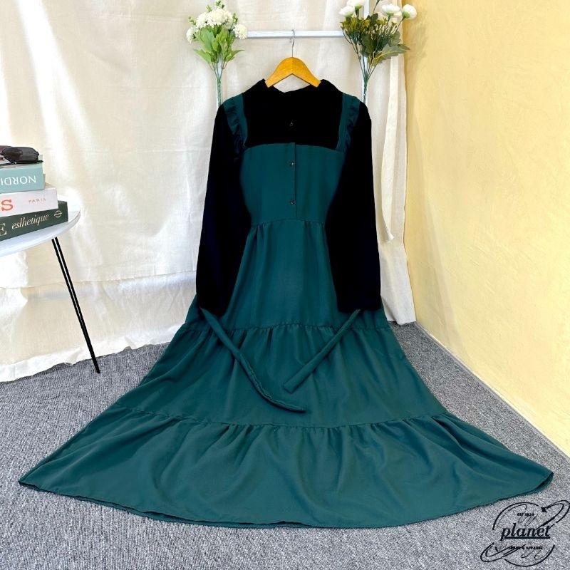 GAMIS SUSUN POLOS REMAJA OVERALL KOMBINASI CANTIK