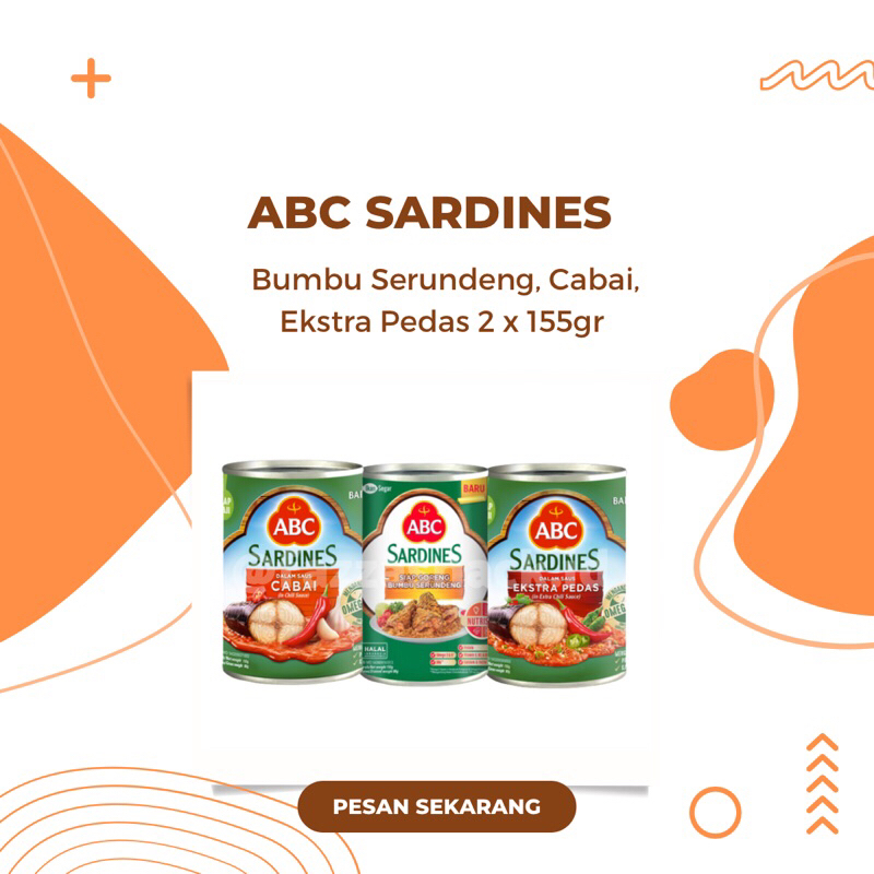 

Paket ABC Sardines 2 x 155gr